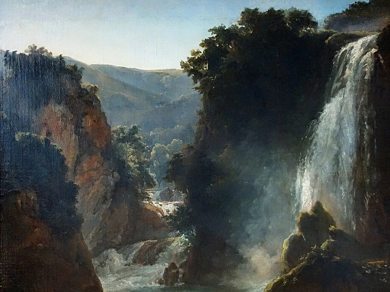 1787-François Souchon - Veduta della Grande Cascata a Tivoli - Palais des Beaux-Arts de Lille